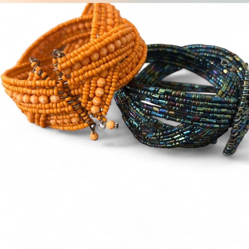Multicolor Beaded Bracelets Set - Picture 2 of 5